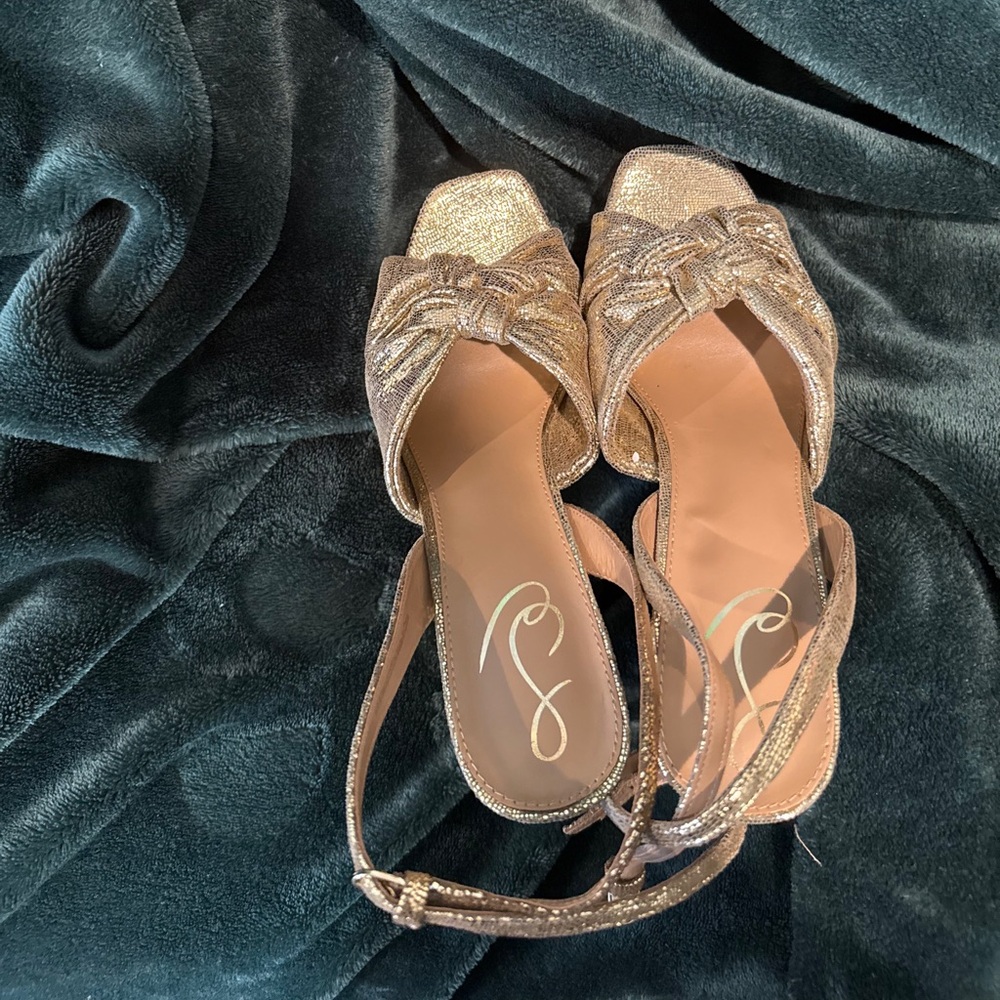 Steve Madden Gold Strappy Heels